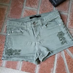 Harper Regular Olive Jean Shorts